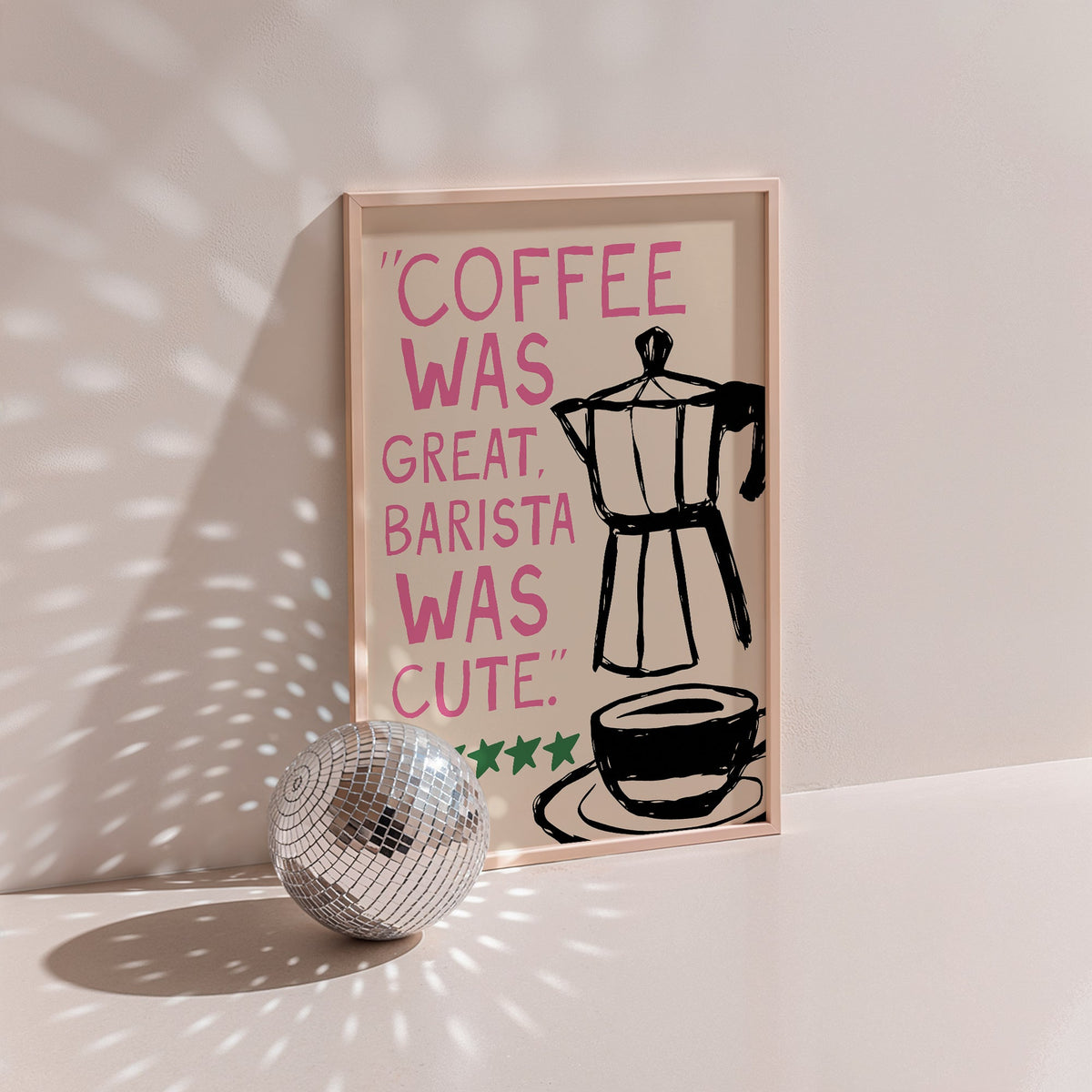 Barista Was Cute Coffee Print