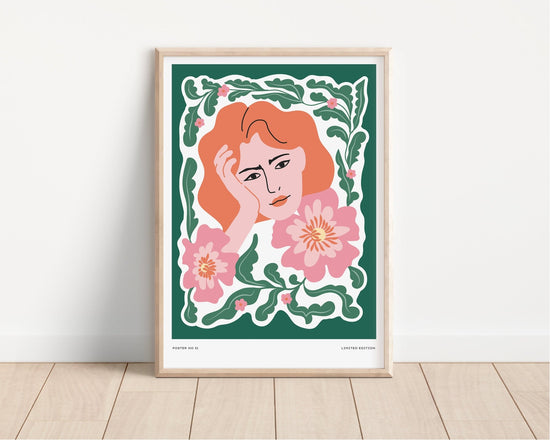 Boho Flower Woman Print