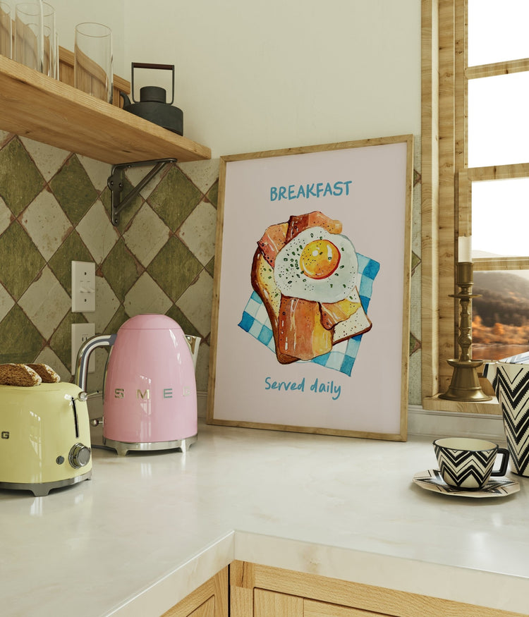 Breakfast Served Daily Kitchen Print