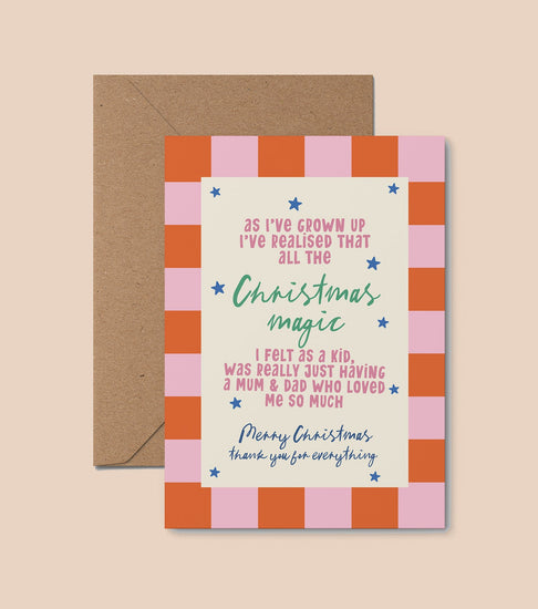 Christmas Magic - Thoughtful Christmas Card for Parents