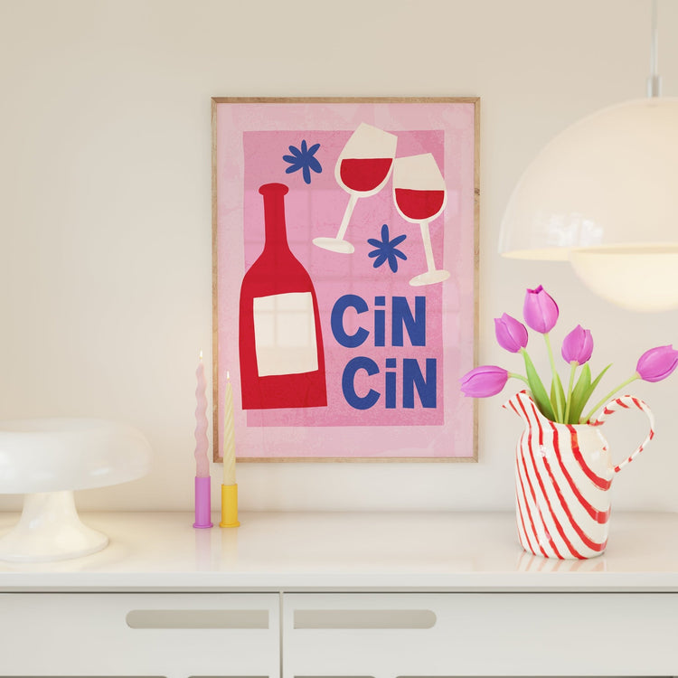 Cin Cin Abstract Kitchen Print