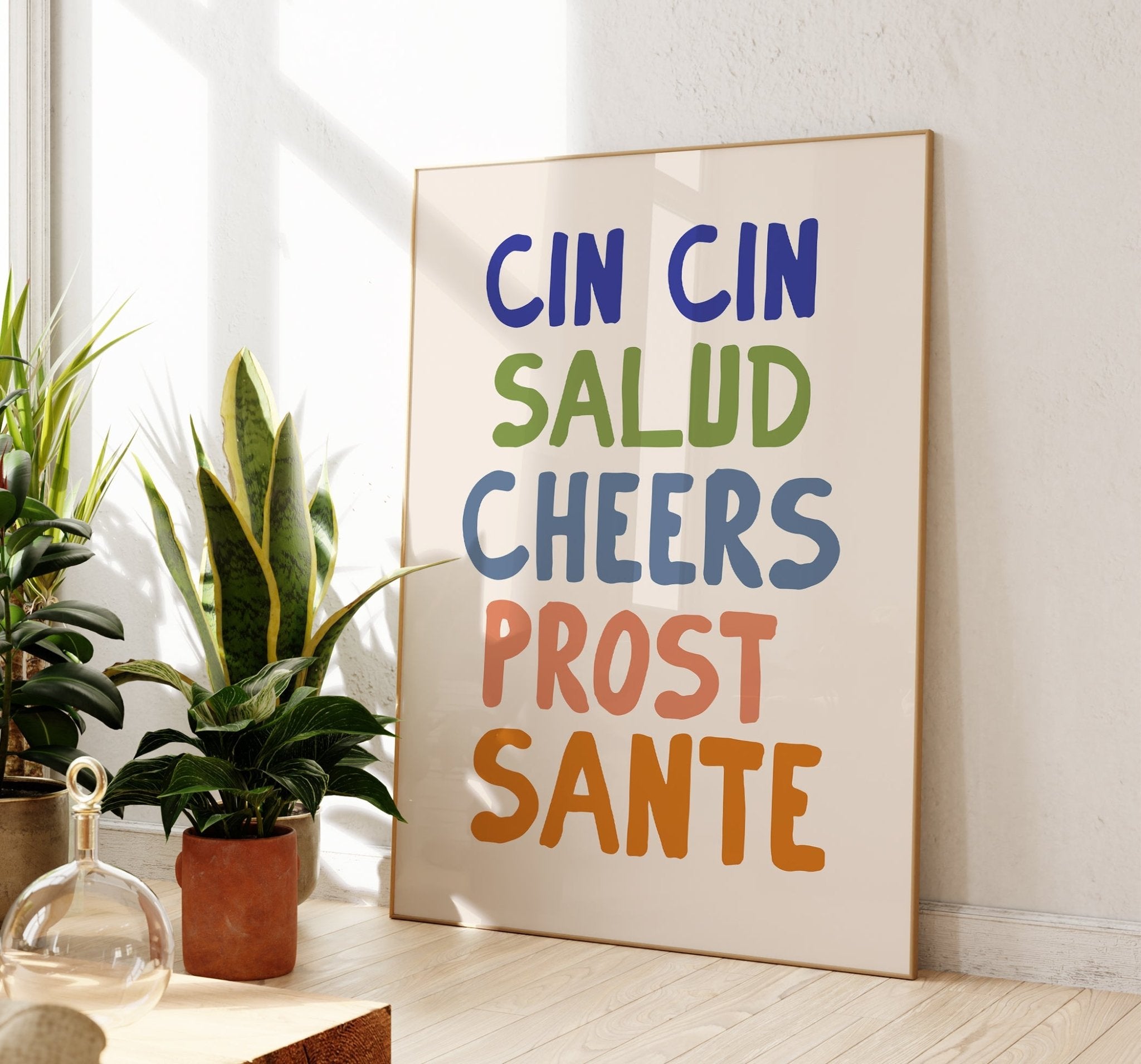 Cin Cin Salud Cheers Print