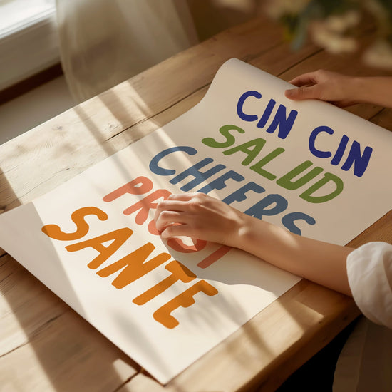 Cin Cin Salud Cheers Print