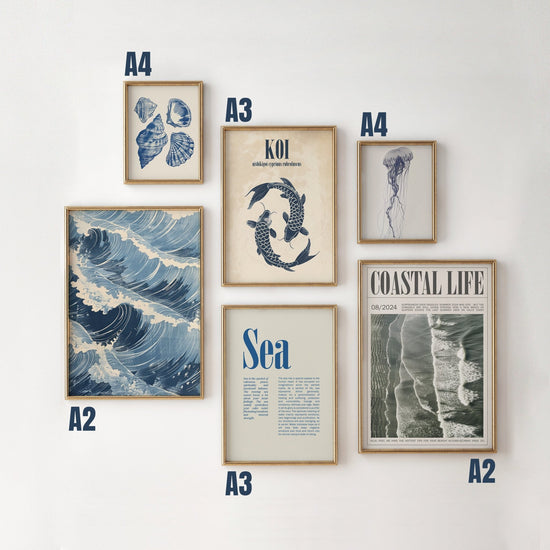 Coastal Gallery Wall Set of 6