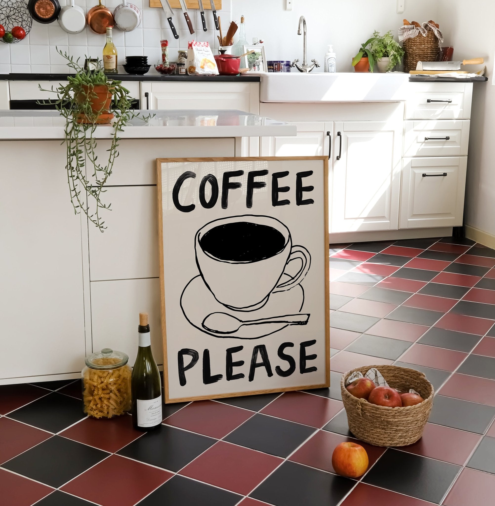 Coffee Please Kitchen Print