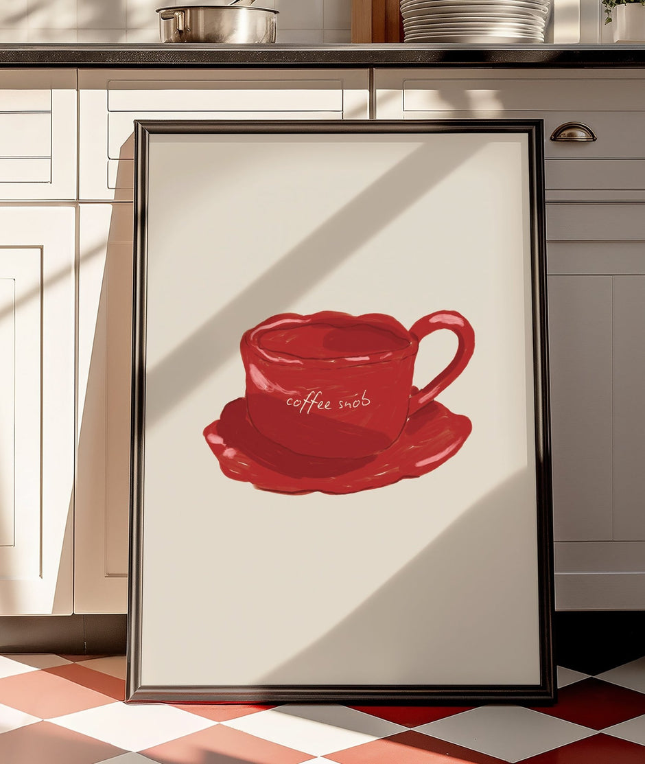 kitchen print, coffee & cake | kitchen prints, wall... Kitchen Prints | Unique Kitchen Wall Art from just £5.99 – Moonshine Prints