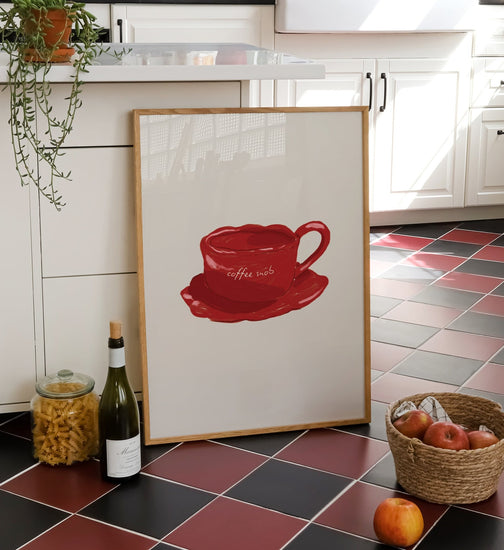 Coffee Snob Kitchen Print