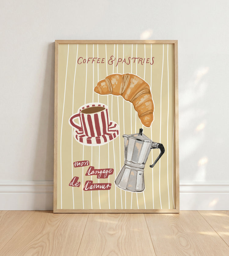 Coffee & Pastries Print