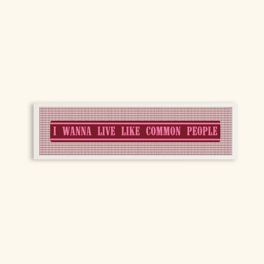 Common People Framed Panoramic Print