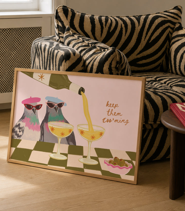 Keep Them Coo-ming Pigeon Print