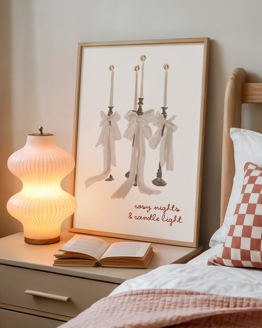 Cosy Nights & Candle Light Autumn Print