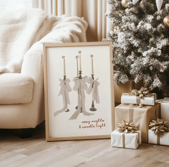 Cosy Nights & Candle Light Autumn Print