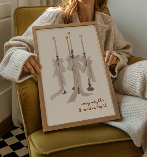 Cosy Nights & Candle Light Autumn Print