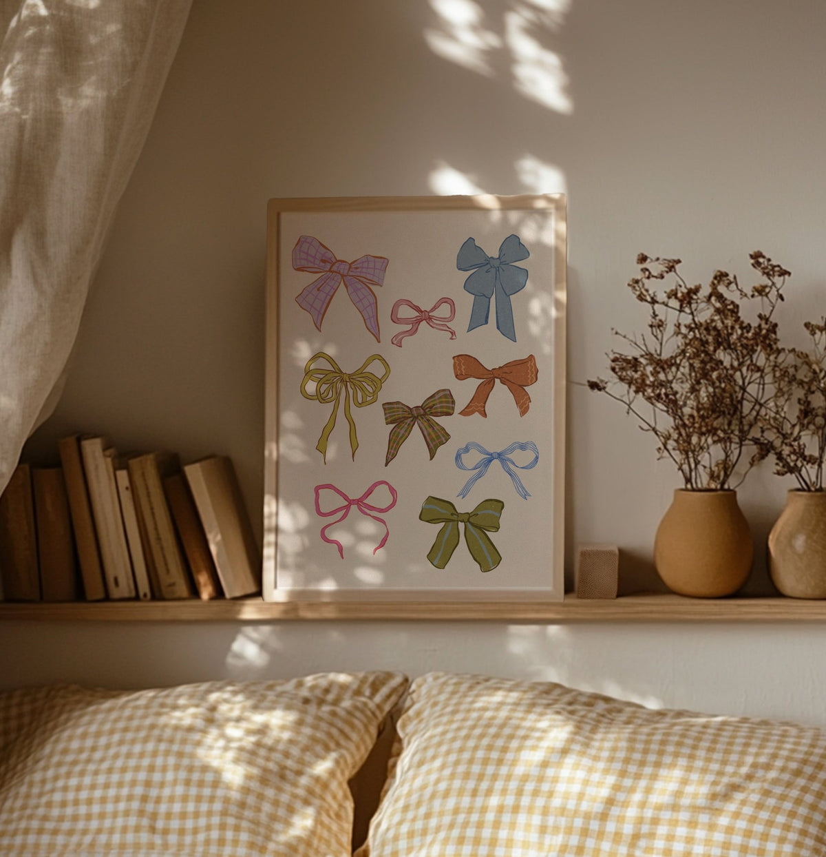 Cottage Core Bows Print