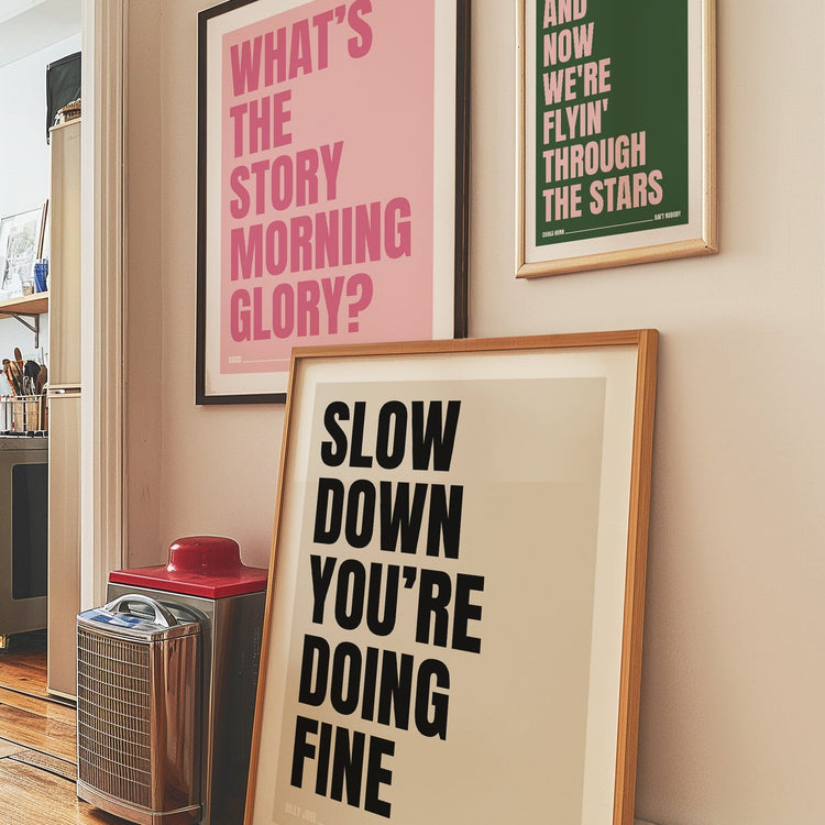 Custom Song Lyrics Print