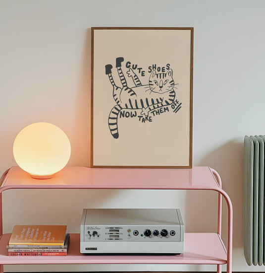 Cute Shoes Funny Hallway Print Unique Wall Art from Moonshine Prints