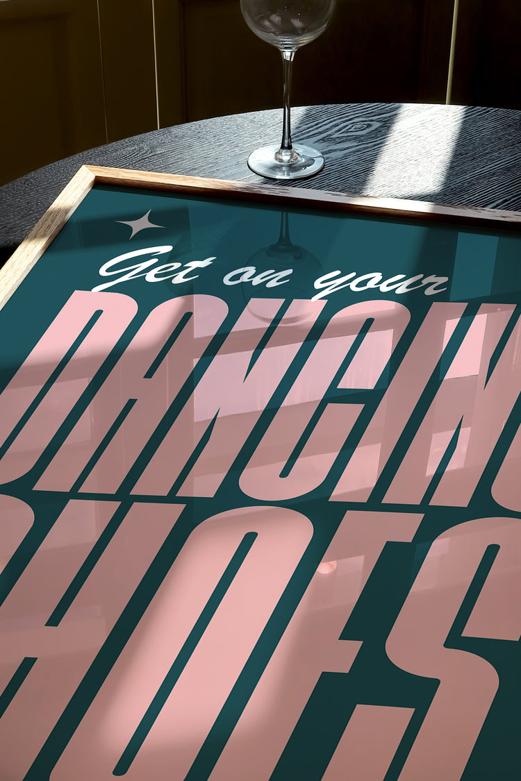 Dancing Shoes Typography Print