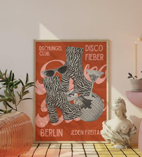 Disco Fieber Retro Berlin Print