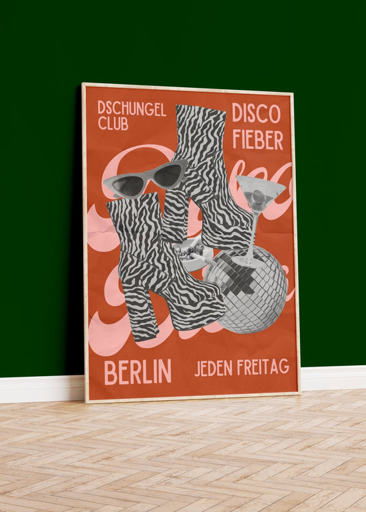 Disco Fieber Retro Berlin Print