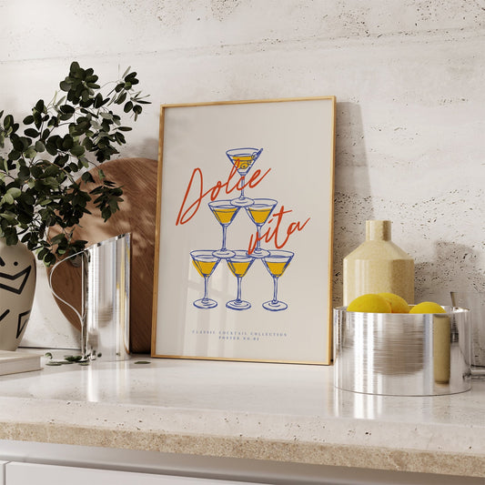 Dolce Vita Cocktail Print