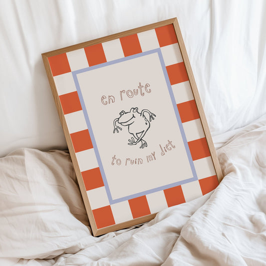 En Route to Ruin my Diet Print