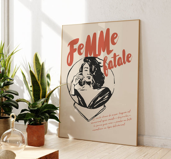 Femme Fatale French Print