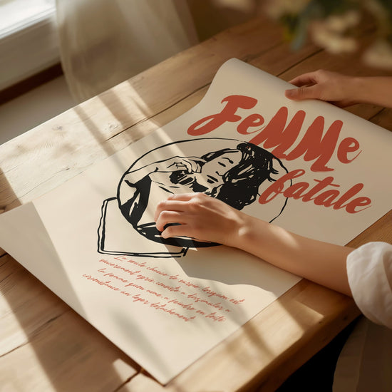 Femme Fatale French Print