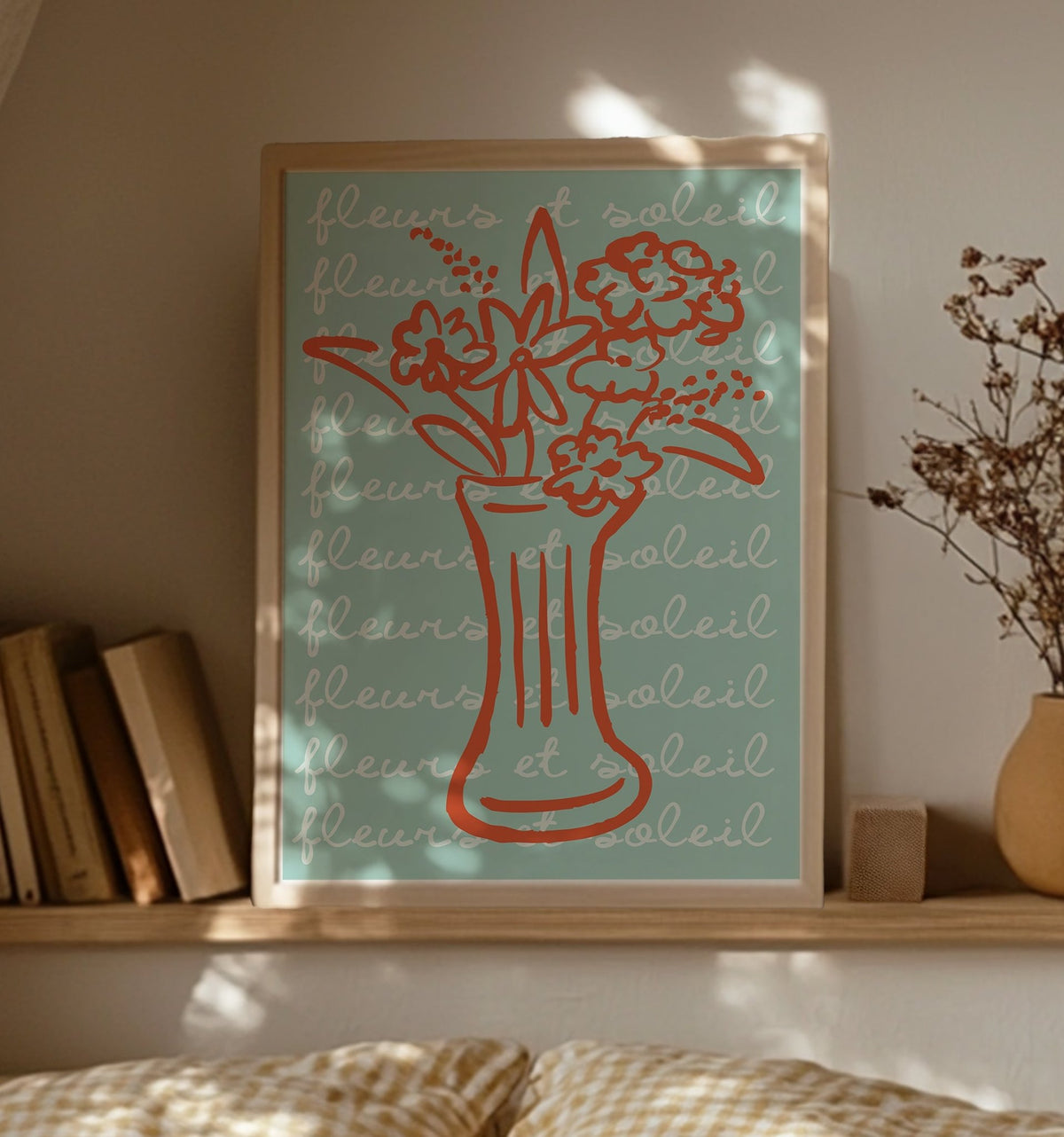 Fleurs et Soleil Print