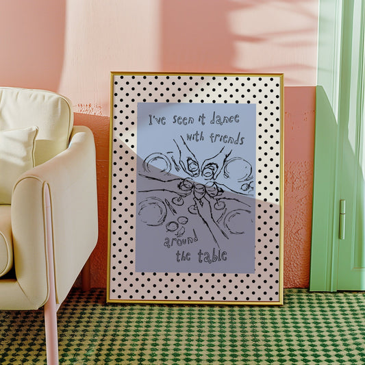 Friends Around the Table Print