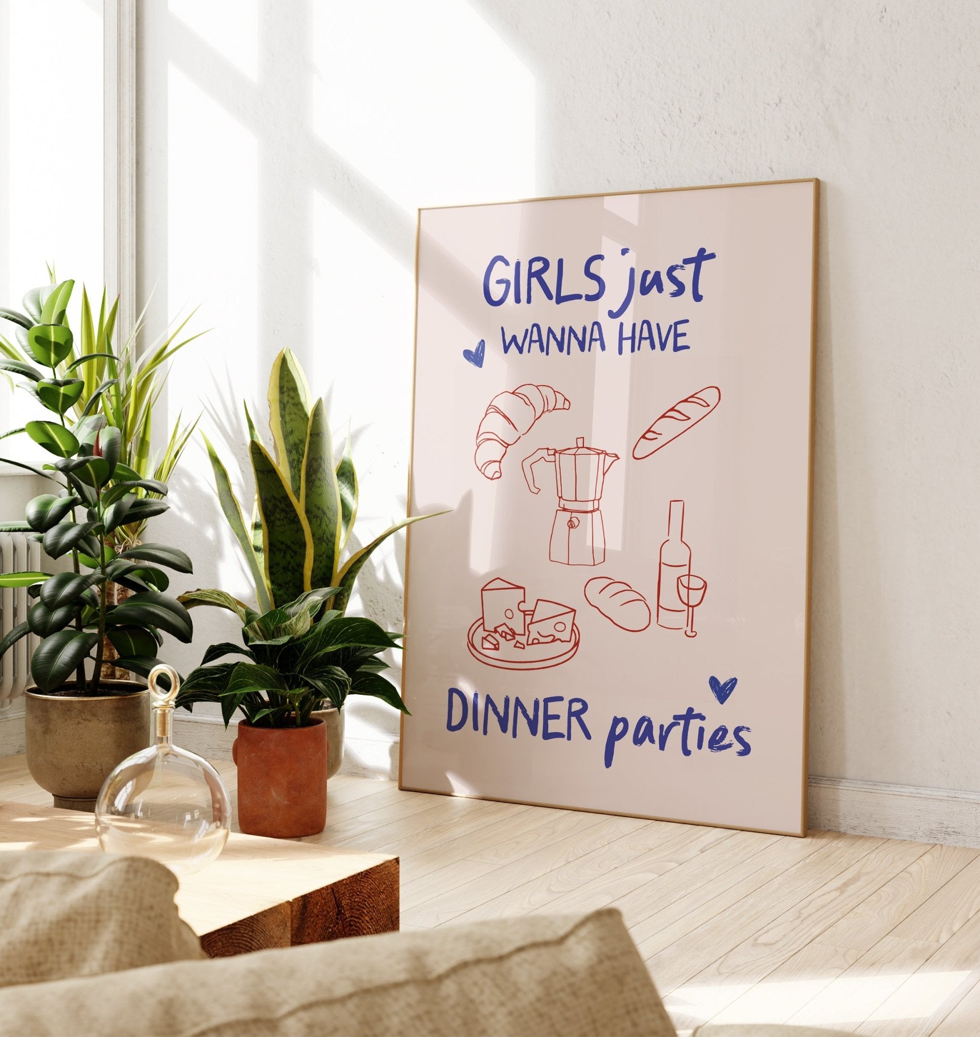 Girl's Dinner Kitchen Print