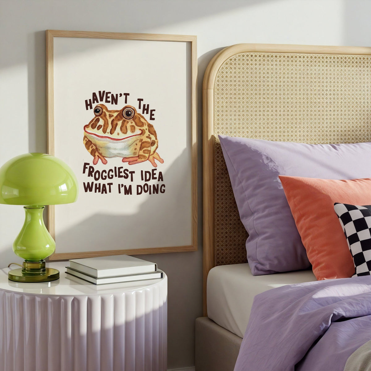 Haven't the Froggiest Idea Frog Print