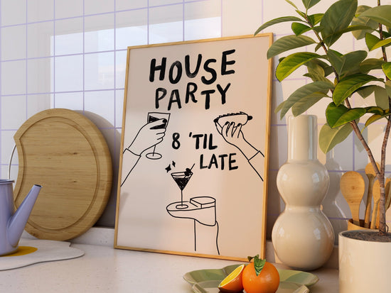 House Party Kitchen Print