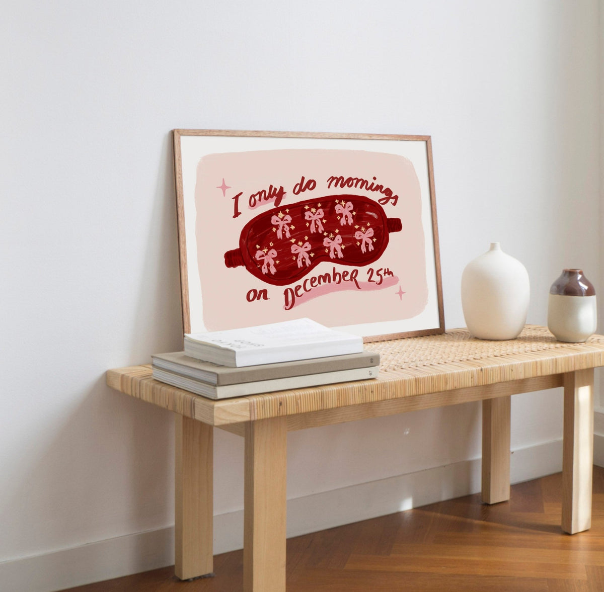 I Only Do Mornings on 25th December Christmas Print