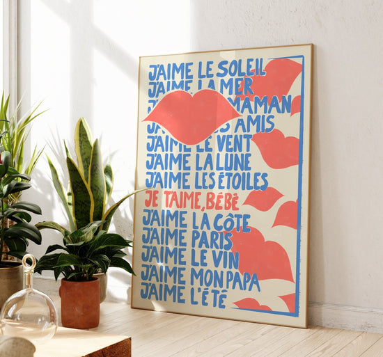 J'aime Le Soleil Print