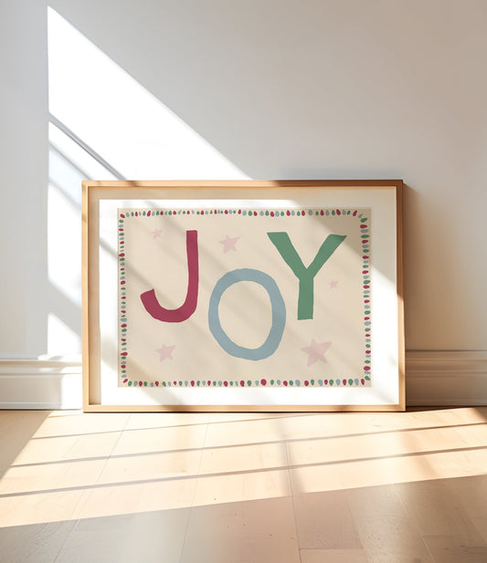 Joy Christmas Print