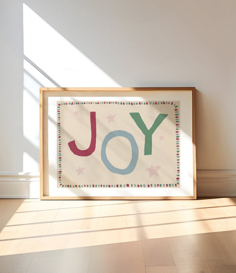 Joy Christmas Wall Picture