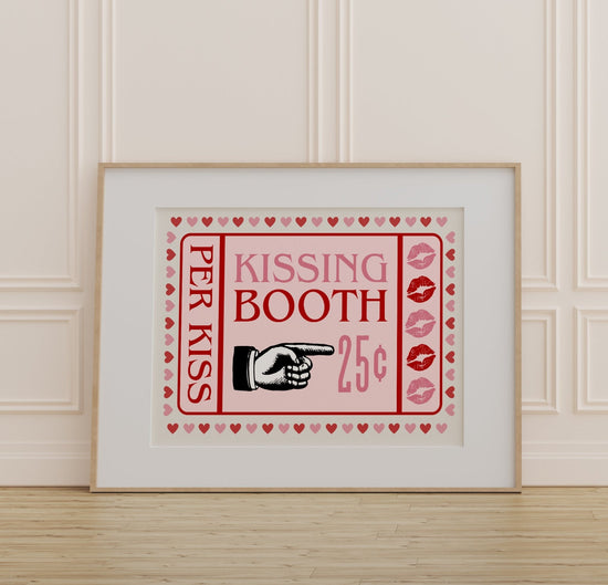 Kissing Booth Retro Print