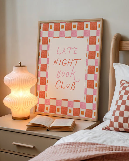 Late Night Book Club Print
