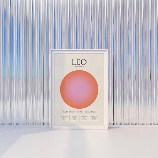 Leo Zodiac Print