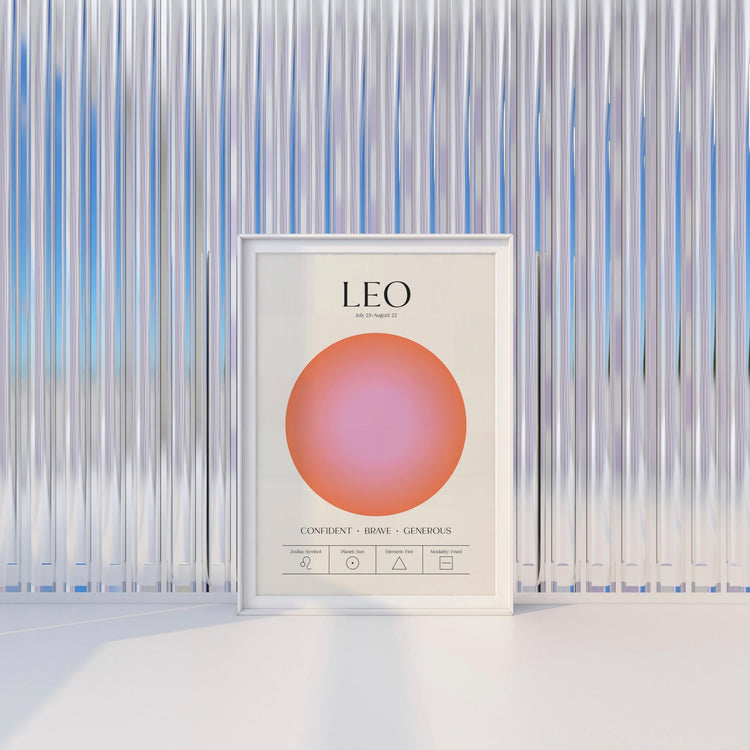 Leo Zodiac Print