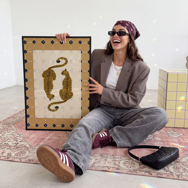 Mustard Leopards Print