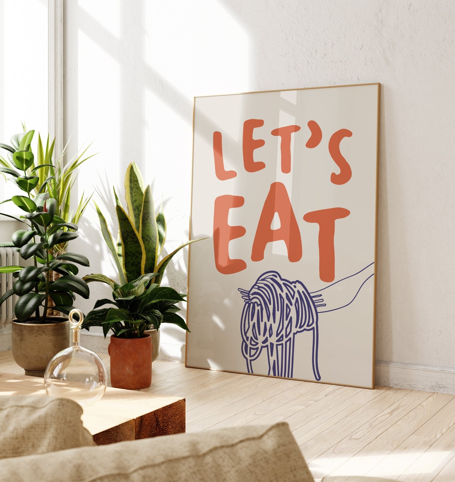 Let's Eat Kitchen Print