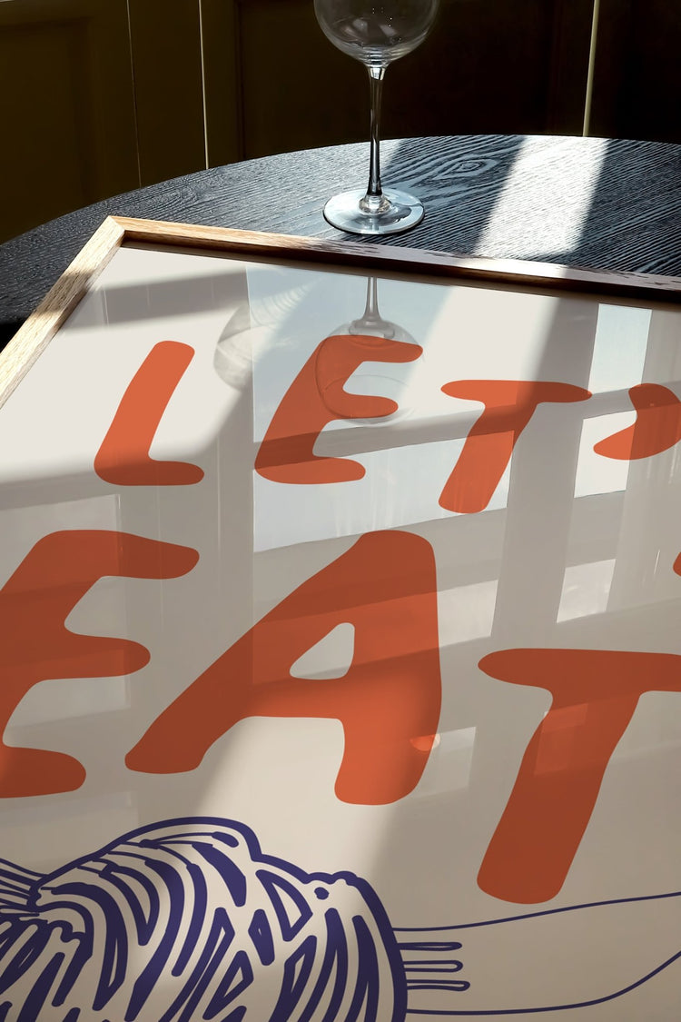 Let's Eat Kitchen Print