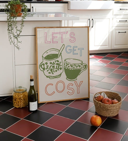 Let's Get Cosy Autumn Print