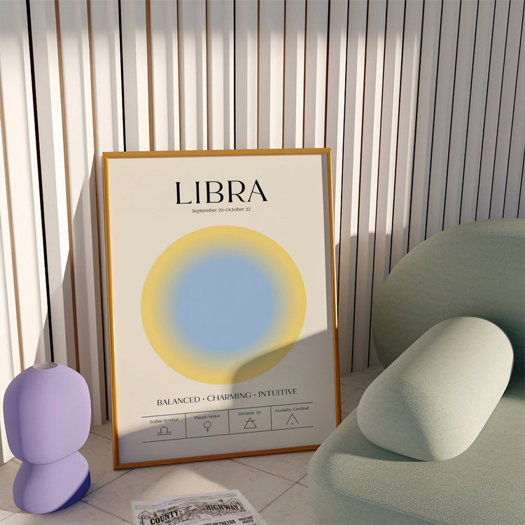 Libra Zodiac Print