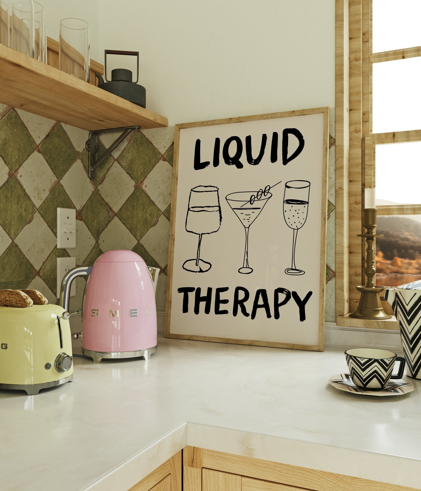 Liquid Therapy Kitchen Print