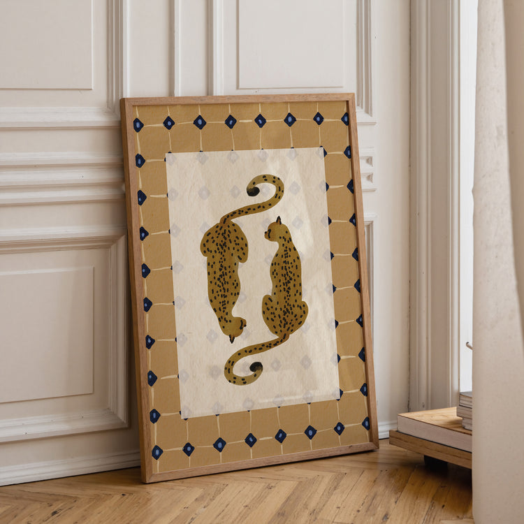 Mustard Leopards Print