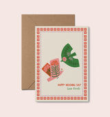 Love Birds Happy Wedding Day Card