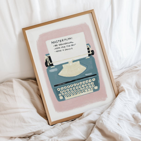 Master Plan Typewriter Print