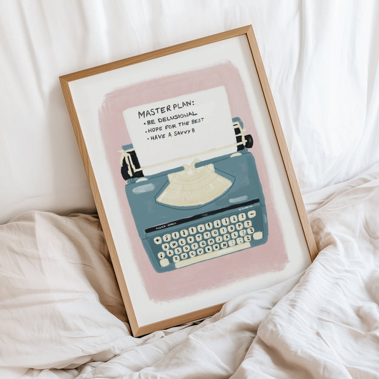 Master Plan Typewriter Print